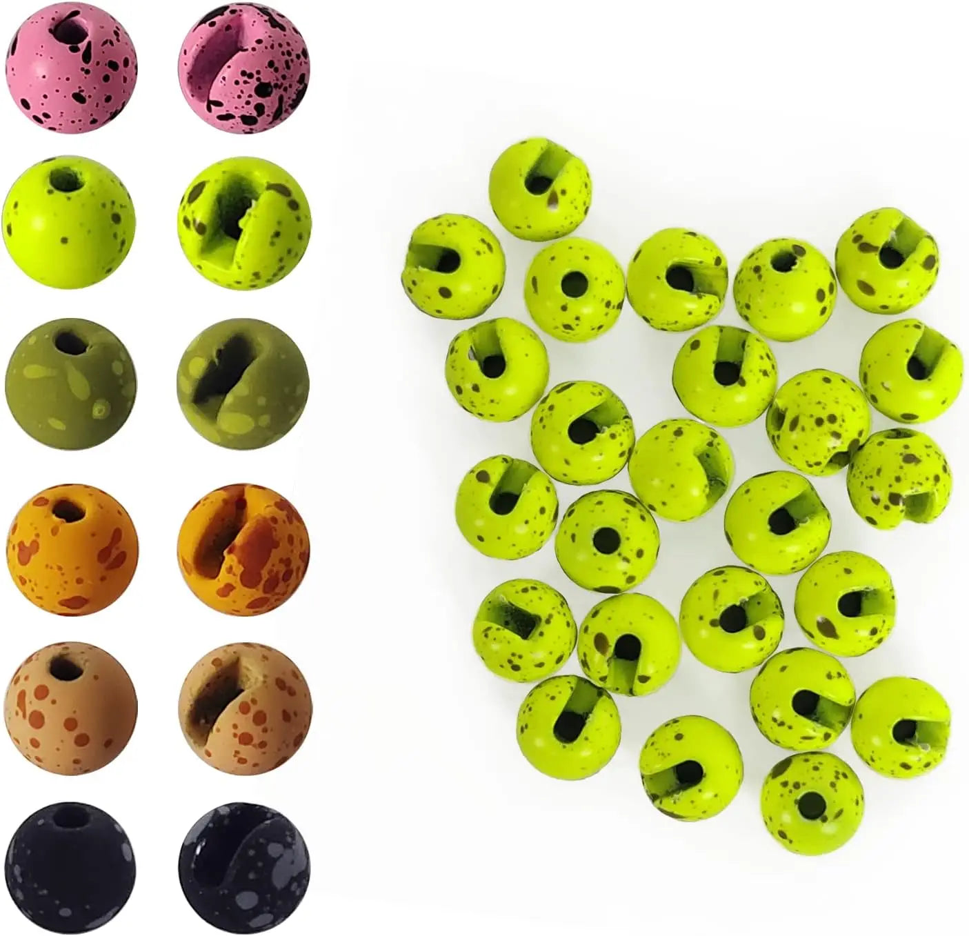Eupheng 25PC Fly Tying Bead Balls – Nymph Fly Fishing Materials (2.5mm / 3.0mm / 3.5mm / 4.0mm)