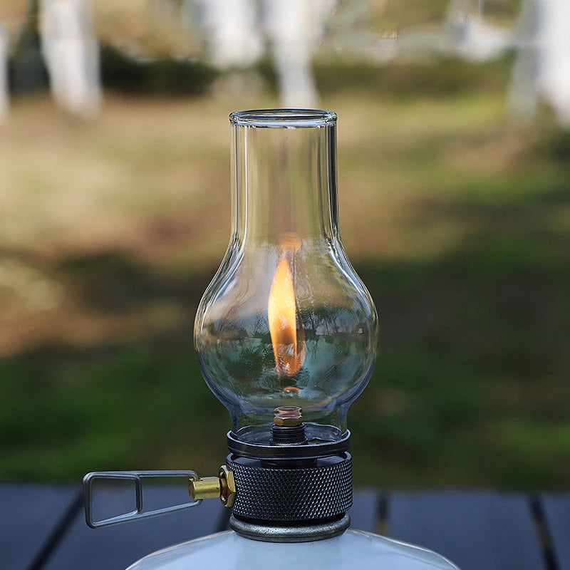 Portable Camping Gas Candle Lamp – Compact Light for Outdoor Adventures