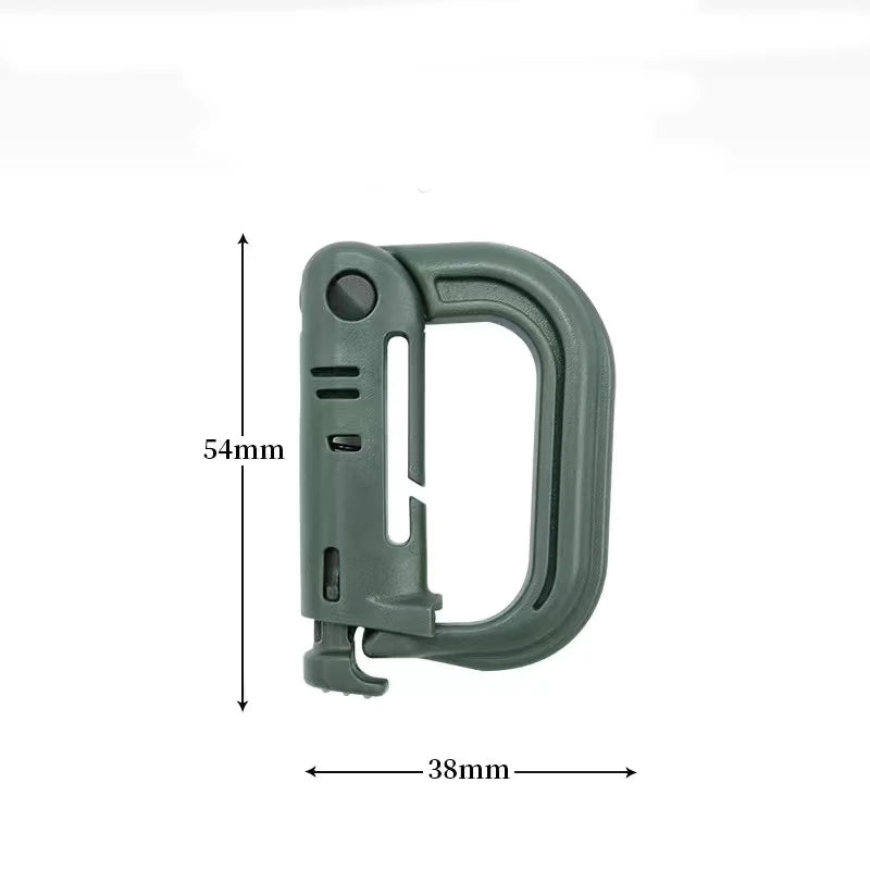Tactical D-Ring Grimlock Carabiner Clip – Secure MOLLE Attachment for Military & Outdoor Gear