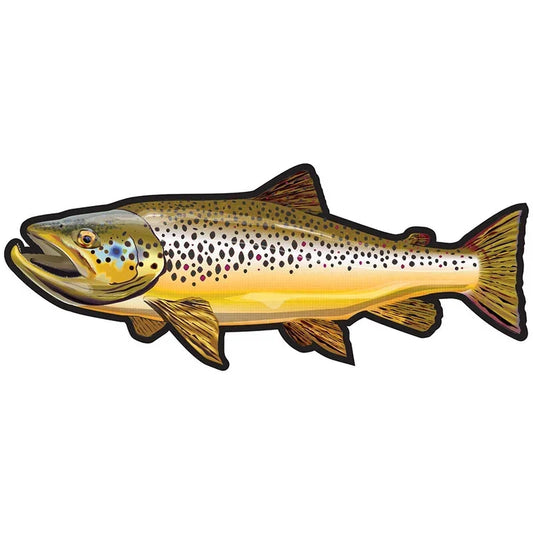 Car Stickers Wild Brown Trout Caravan Accessories Personality, Sticker Products Exterior Parts PVC Stylish, Decoration Cute,