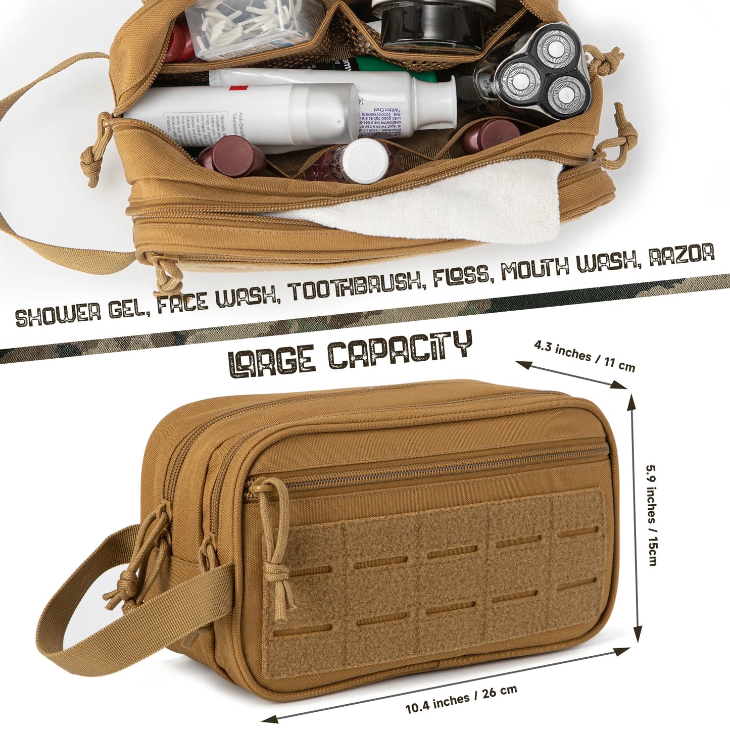 Tactical Toiletry Bag – Rugged Hygiene Kit for Travel & Outdoor Adventures
