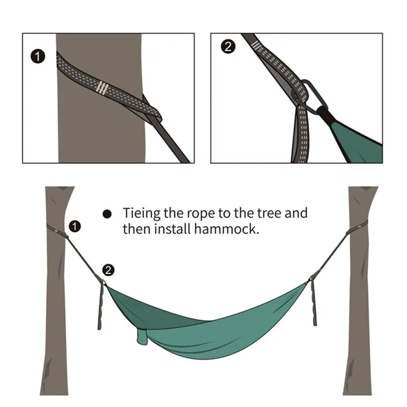 2Pcs Heavy-Duty Hammock Straps – 600lbs Breaking Strength Polyester Belt