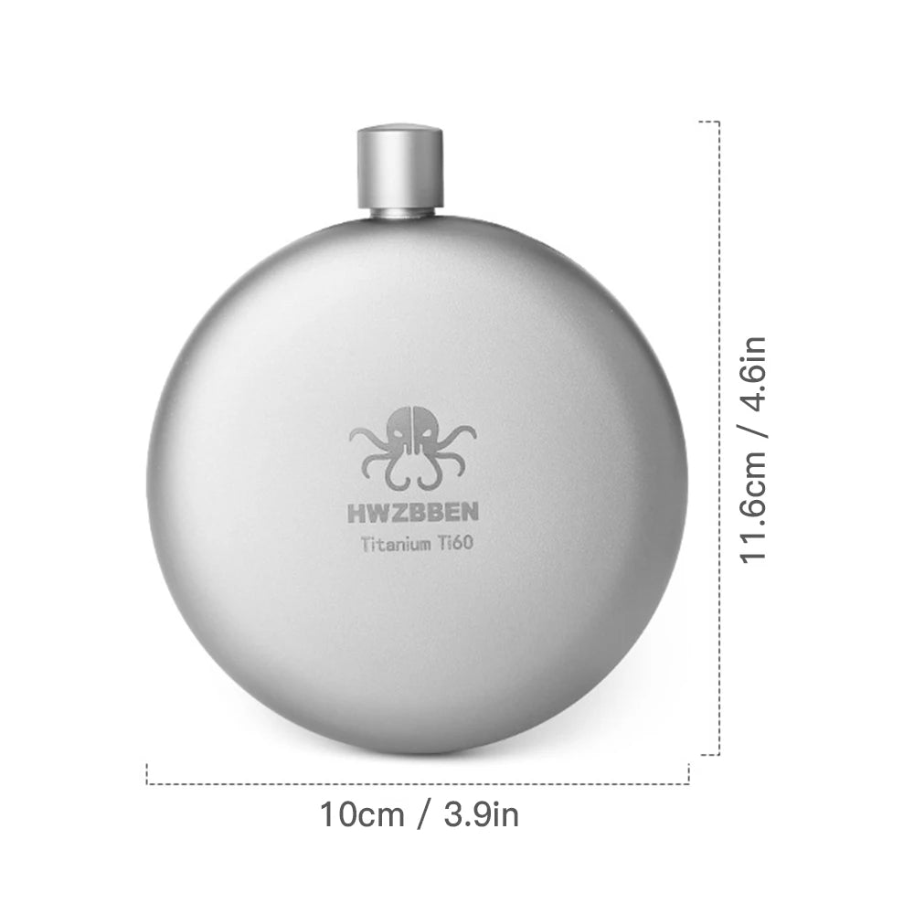 170ml Leakproof Titanium Flask – Perfect for Outdoor Adventures