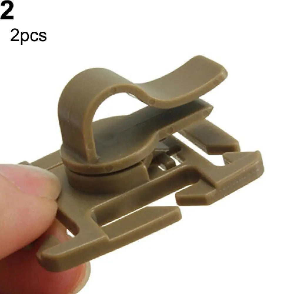 Drinking Tube Clip Rotatable MOLLE Hydration Hose Holder (2-Pack)