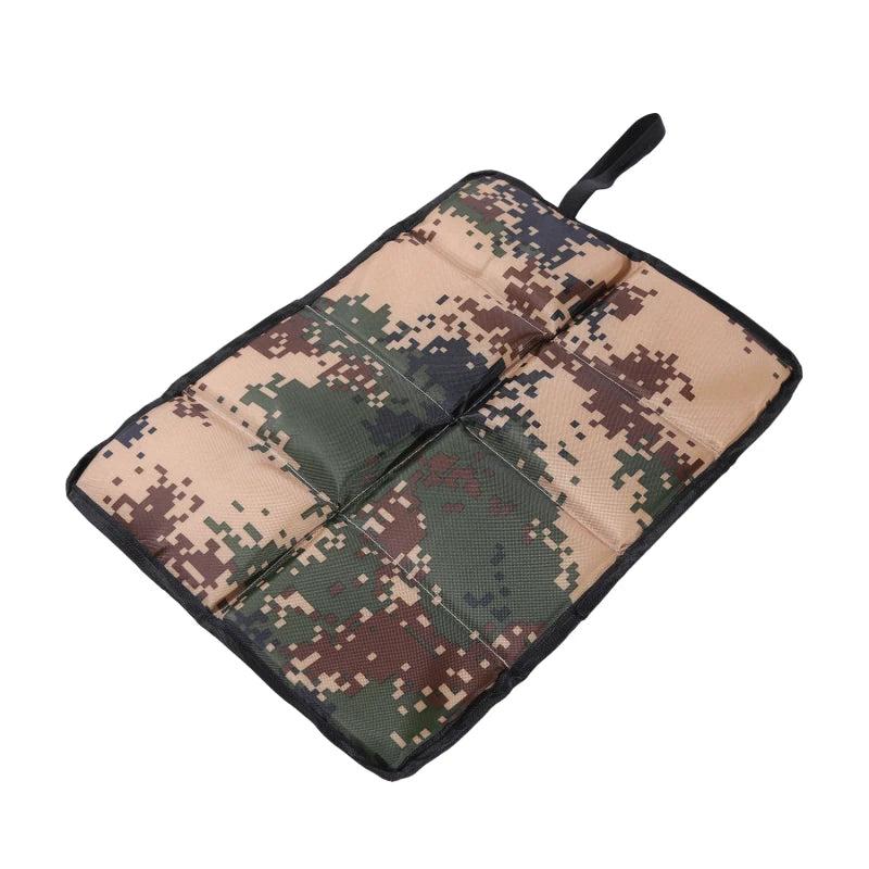 Folding Camping Mat - Portable Outdoor Oxford Cloth Waterproof Foam Sitting Pad for Hiking