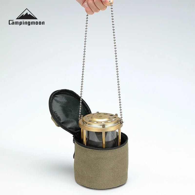 CAMPINGMOON NX-90-B Red Sun Heating Hood Storage Bag – Thickened Canvas Handheld Bag for Camping & Outdoor Gear