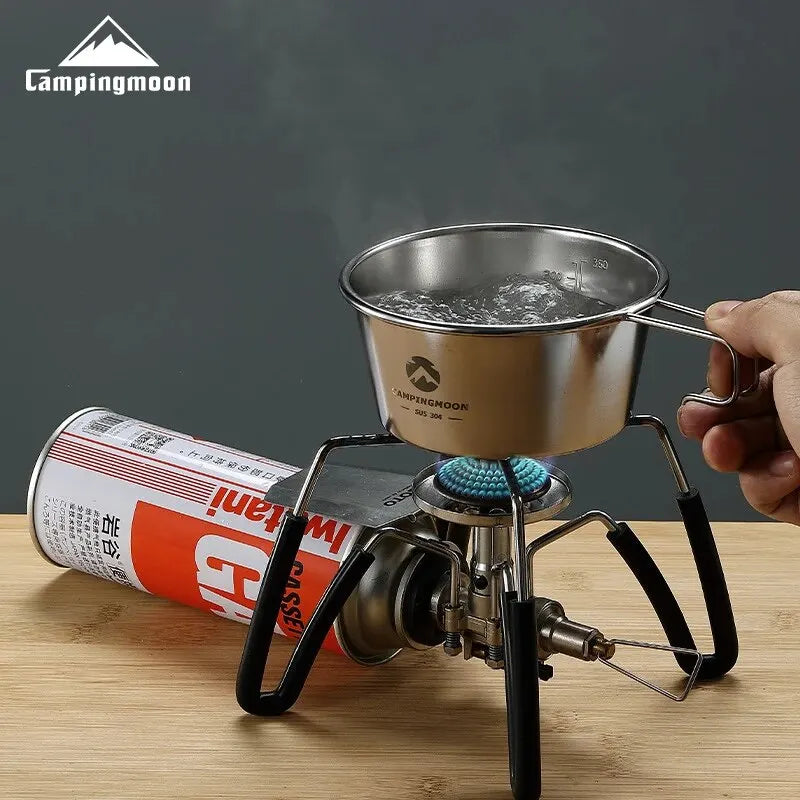 CAMPINGMOON Outdoors S360 Large Capacity Stainless Steel Syrah Cup & Bowl – 450ml