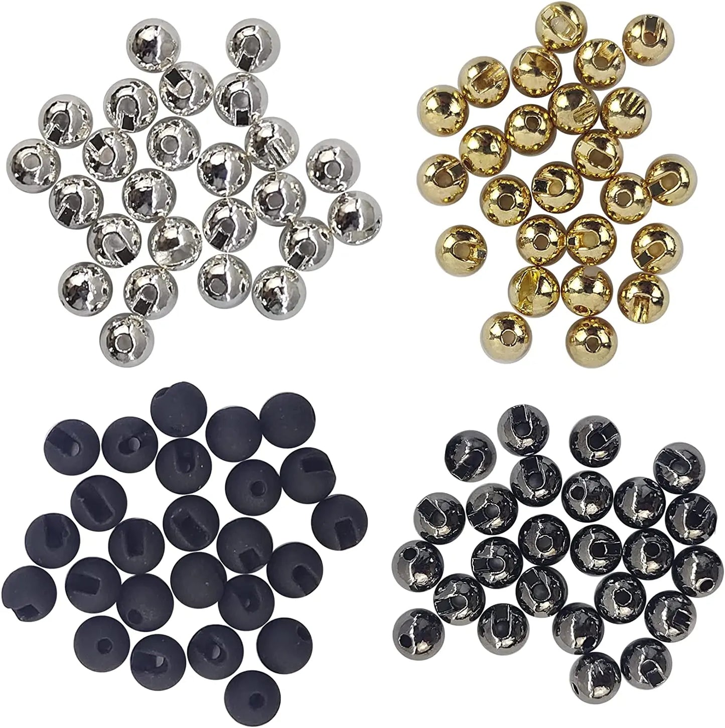 Eupheng 25PC Fly Tying Bead Balls – Nymph Fly Fishing Materials (2.5mm / 3.0mm / 3.5mm / 4.0mm)