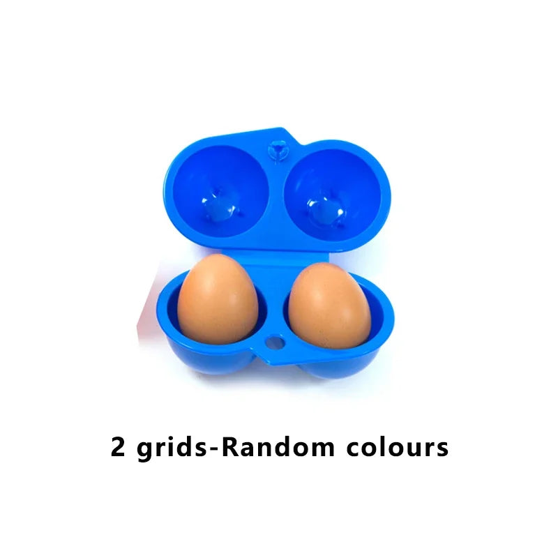 2 / 4 / 6 / 12 Grid Egg Storage Box - Portable Egg Holder Container for Camping