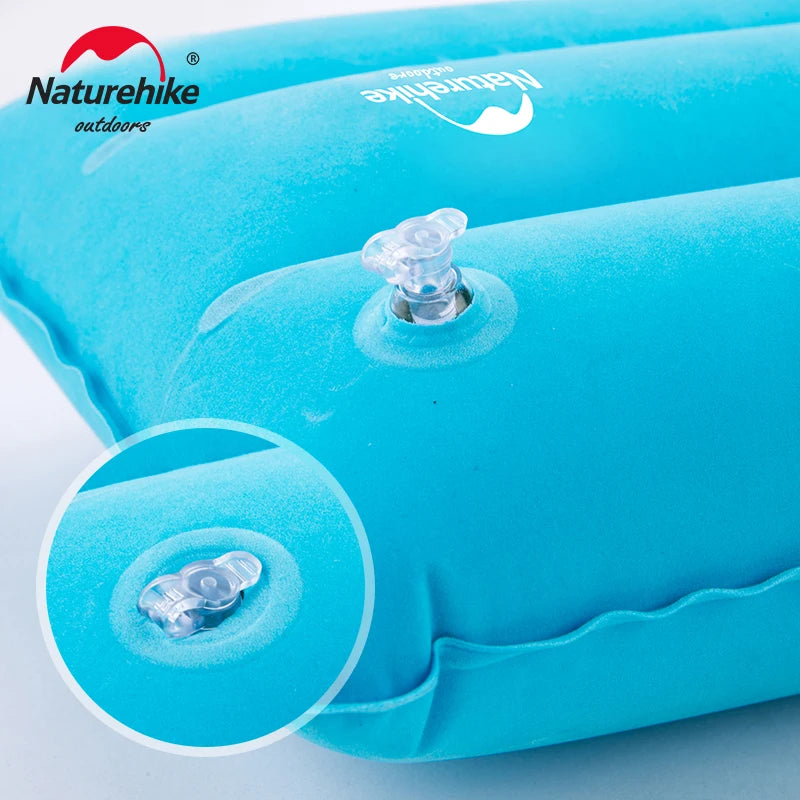 Naturehike Square Inflatable Pillow – Ultralight Folding Travel Pillow for Camping & Hiking