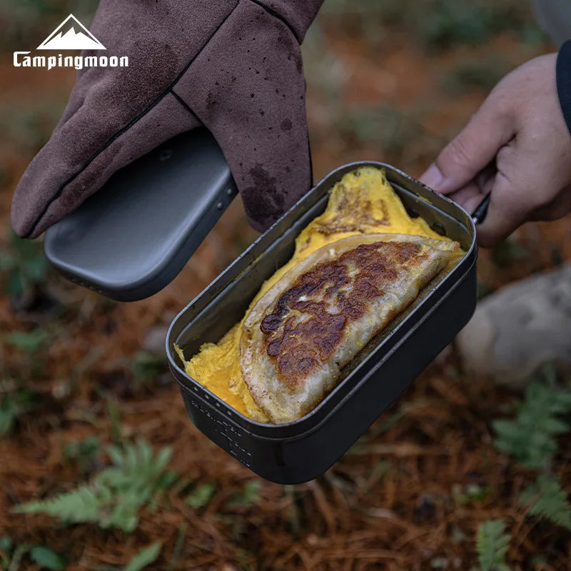 CAMPINGMOON Aluminum Oxide Portable Lunch Box — Heat-Ready, Trail-Tested, Adventure-Approved