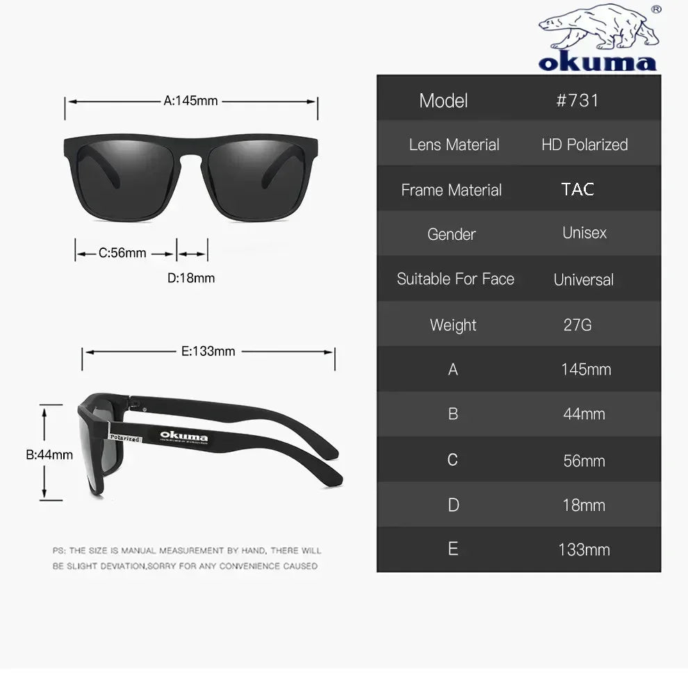 Okuma Polarized Sunglasses – UV400 Protection