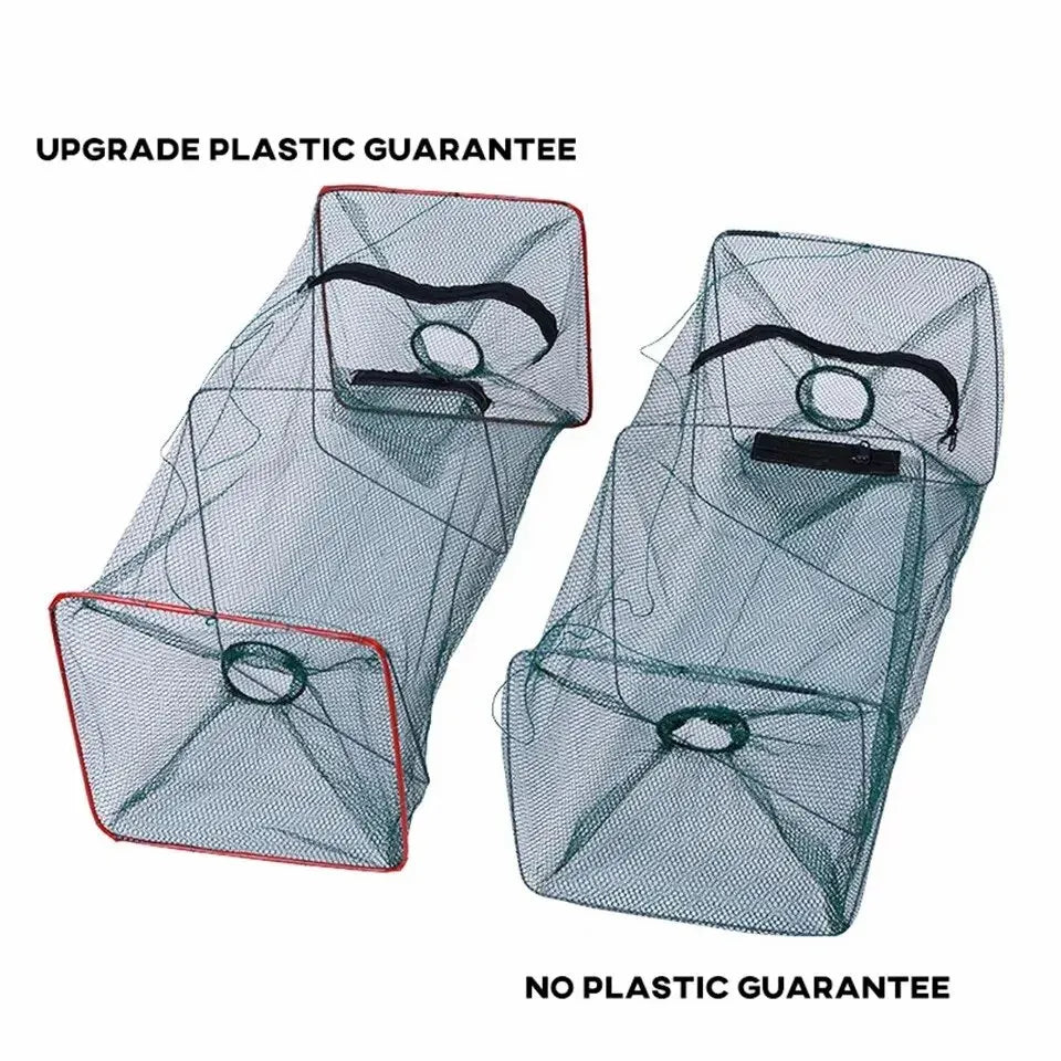 Collapsible Cast Net - Durable Nylon Mesh | Fine Trap for Crab, Shrimp &amp; Crayfish
