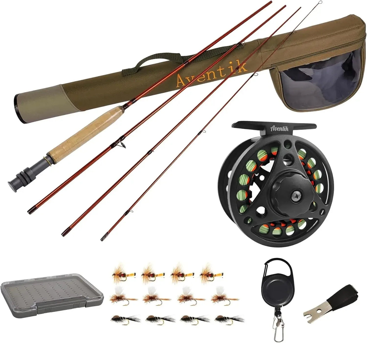 Aventik Extreme Fly Fishing Rod & Reel Combo Kit (0–6WT) with Travel Case