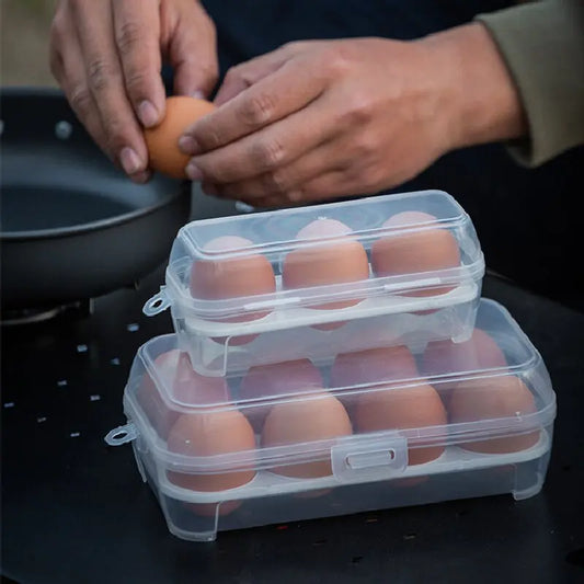 Outdoor Shockproof Egg Storage Box – Portable Camping Egg Tray for Safe Travel