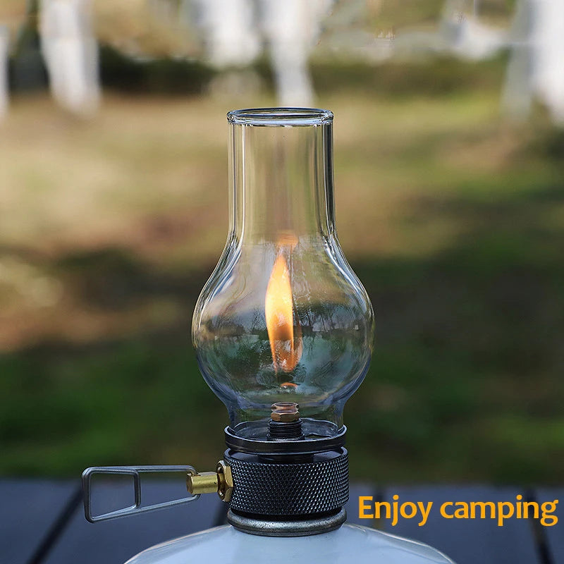 Portable Camping Gas Candle Lamp – Compact Light for Outdoor Adventures