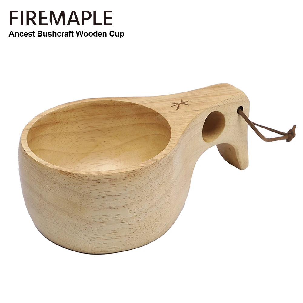 Fire Maple Ancest Bushcraft Wooden Cup — Nature-Inspired Craftsmanship for Outdoor Sipping