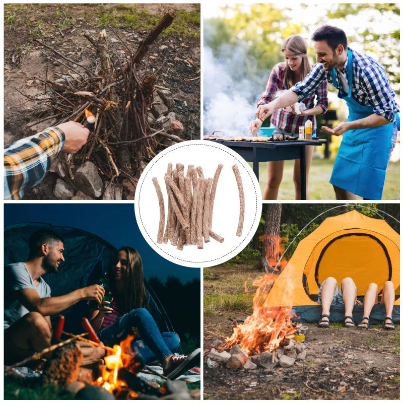 All-Weather Fire Starter Rope – Wax-Infused Tinder for Camping, Fireplaces & Outdoor Survival