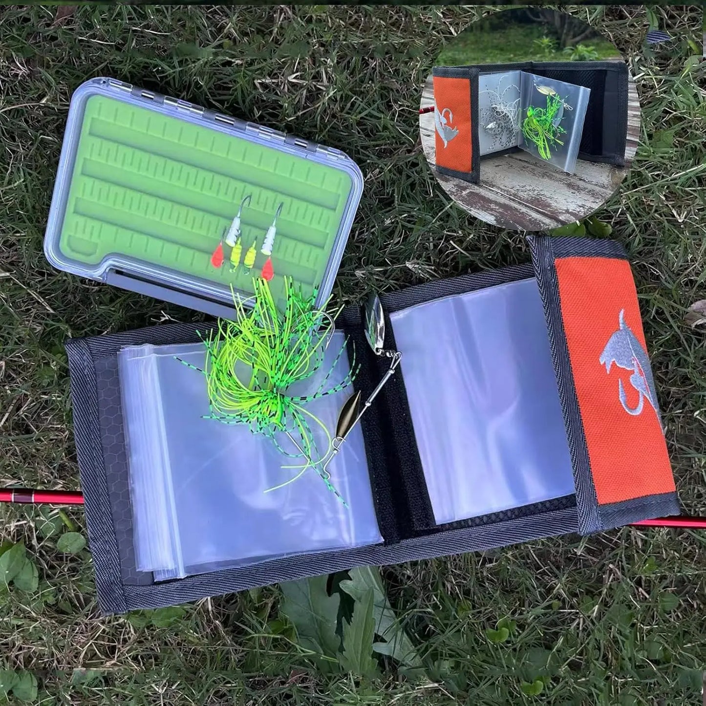 Aventik Fishing Tackle Binder – 10-Pocket Leader & Tippet Wallet for Fly Fishing Storage