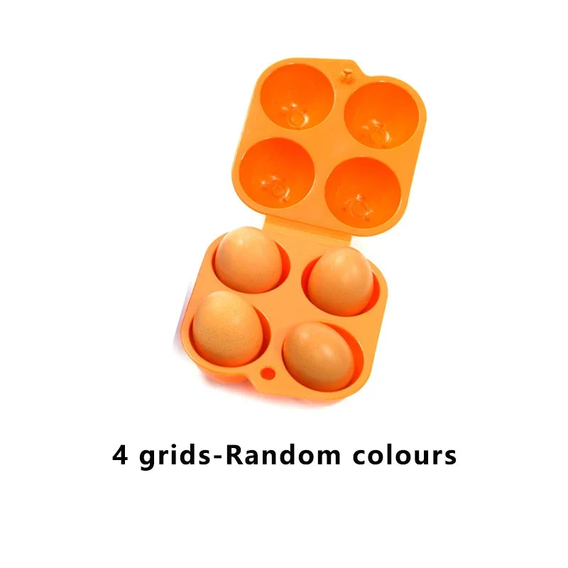 2 / 4 / 6 / 12 Grid Egg Storage Box - Portable Egg Holder Container for Camping
