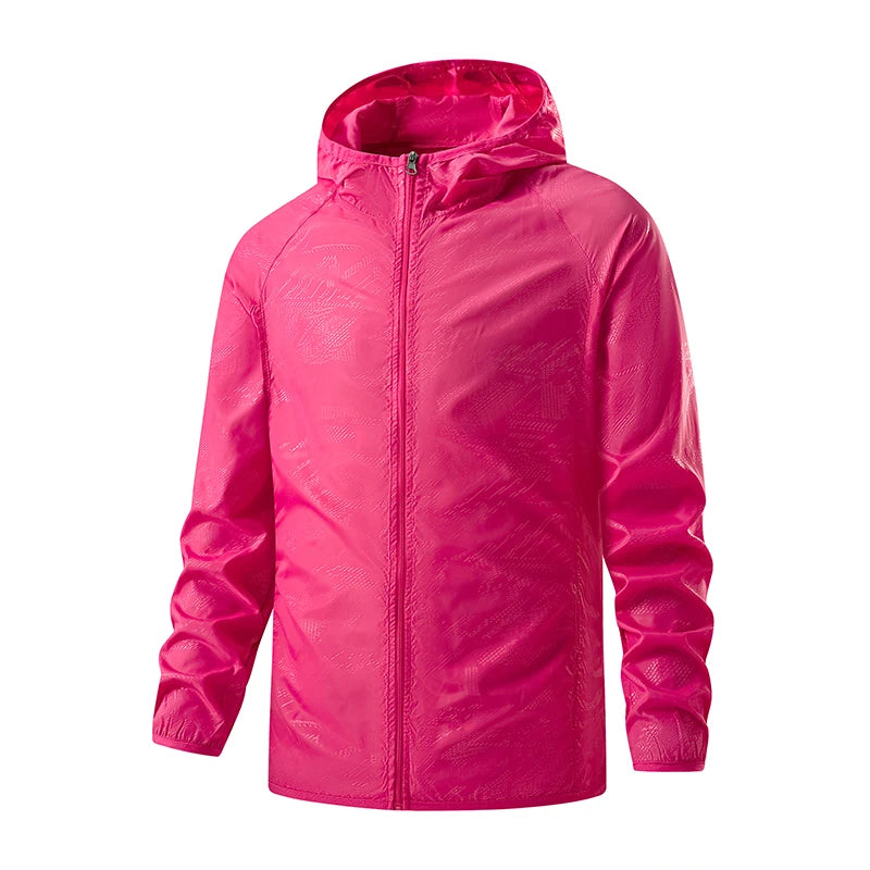 Waterproof Hiking Jacket – Windbreaker with Sun Protection for Outdoor Adventures