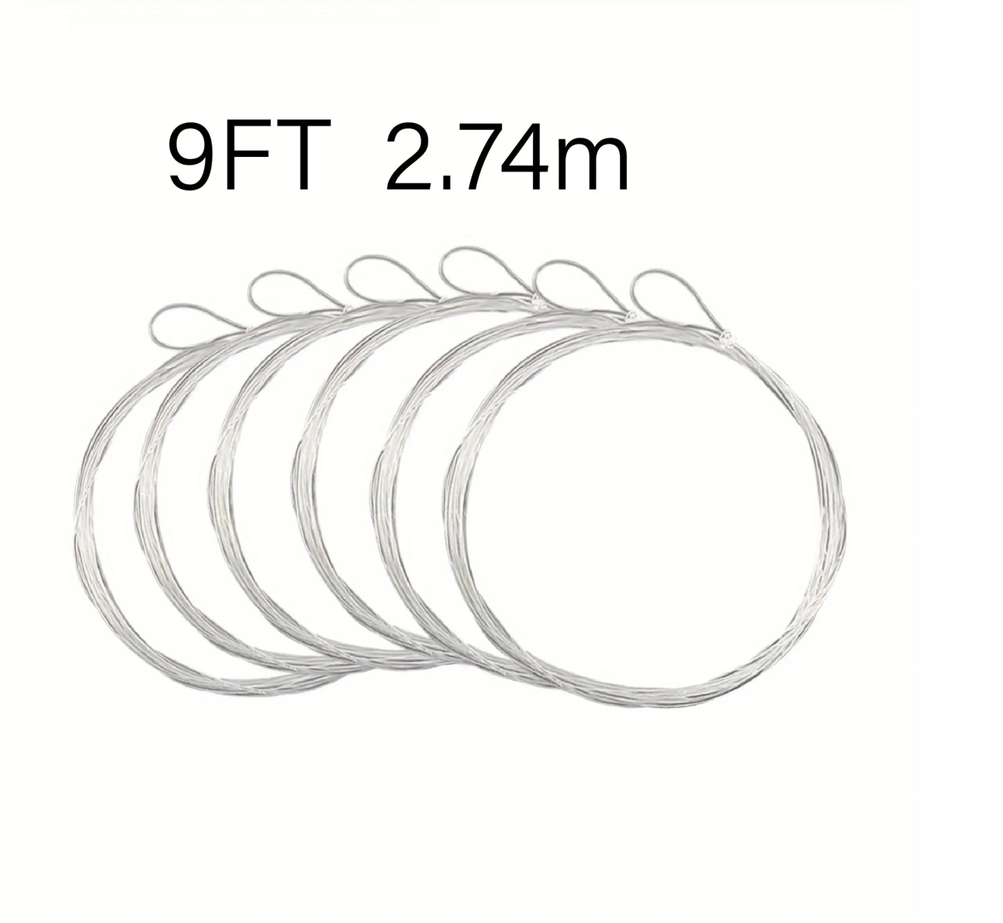 Aventik Pre-Tied Loop Clear Tapered Fly Fishing Leader – 6-Pack