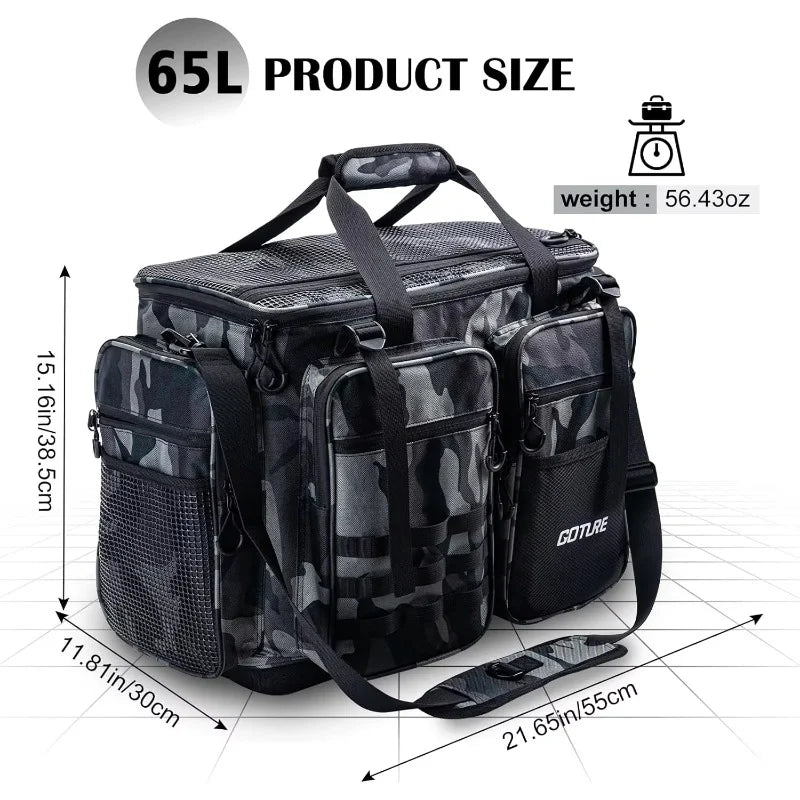 Goture Pro Angler Tackle Bag – Premium Gear Organizer for Serious Fishermen