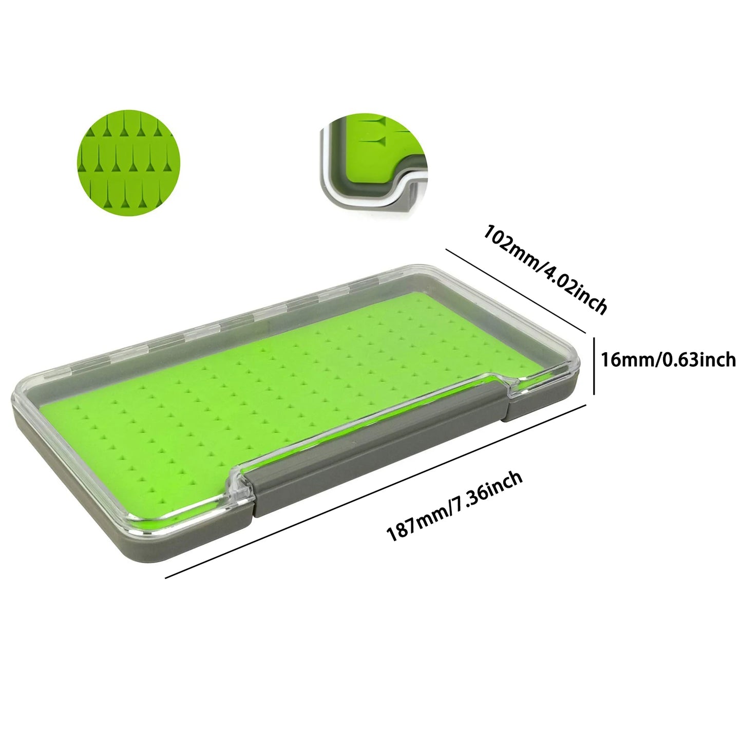 Aventik 100% Waterproof Fly Box Silicone Transparent Fishing Box Fishing Storage