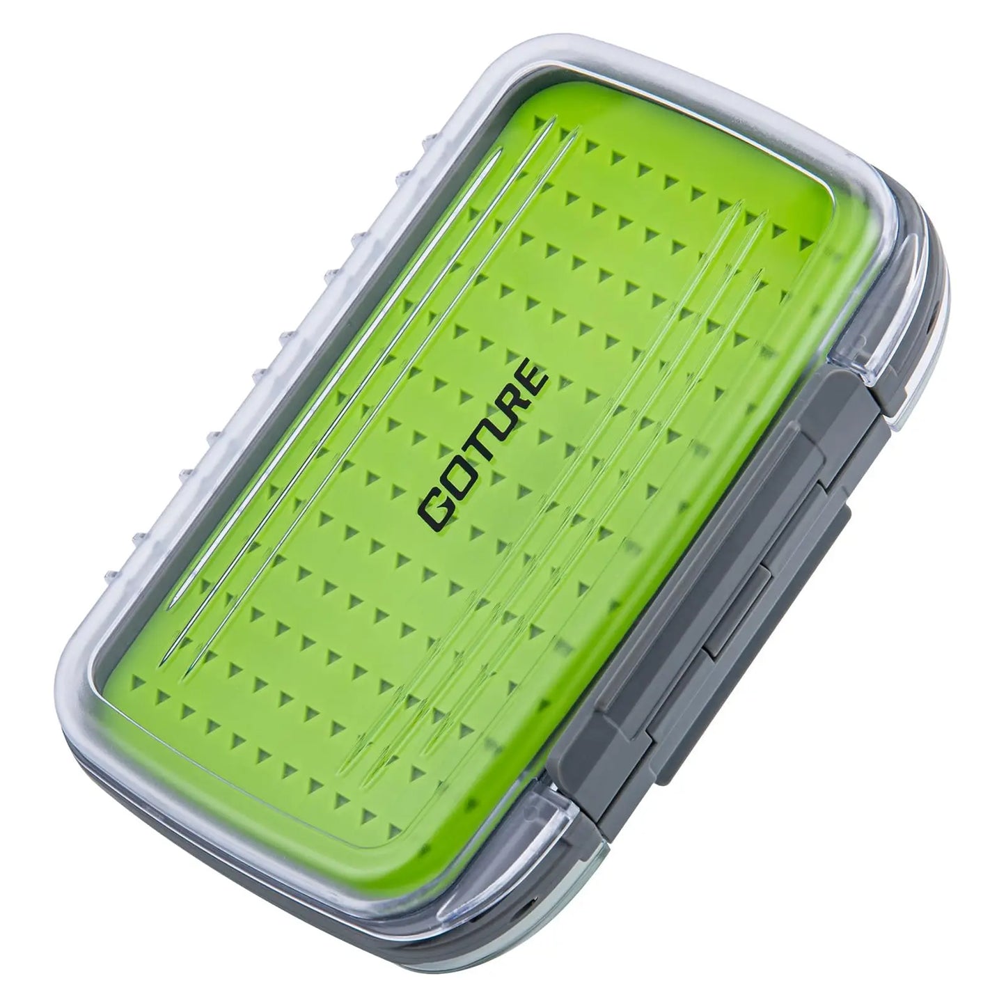 Goture Waterproof Fly Fishing Storage Box – Double-Sided Silicone Insert Tackle Organizer