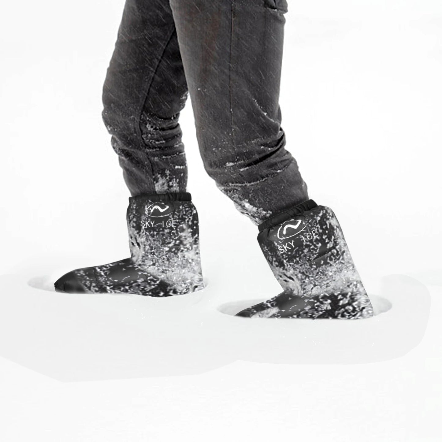 Winter Warm Duck Down Slippers Boots – Home & Outdoor Camping Footwear for Men & Women