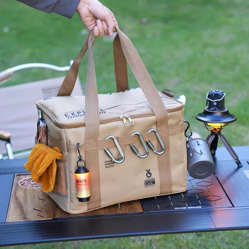 30L Tactical Camping Storage Bag – Insulated Folding Box for Field Gear