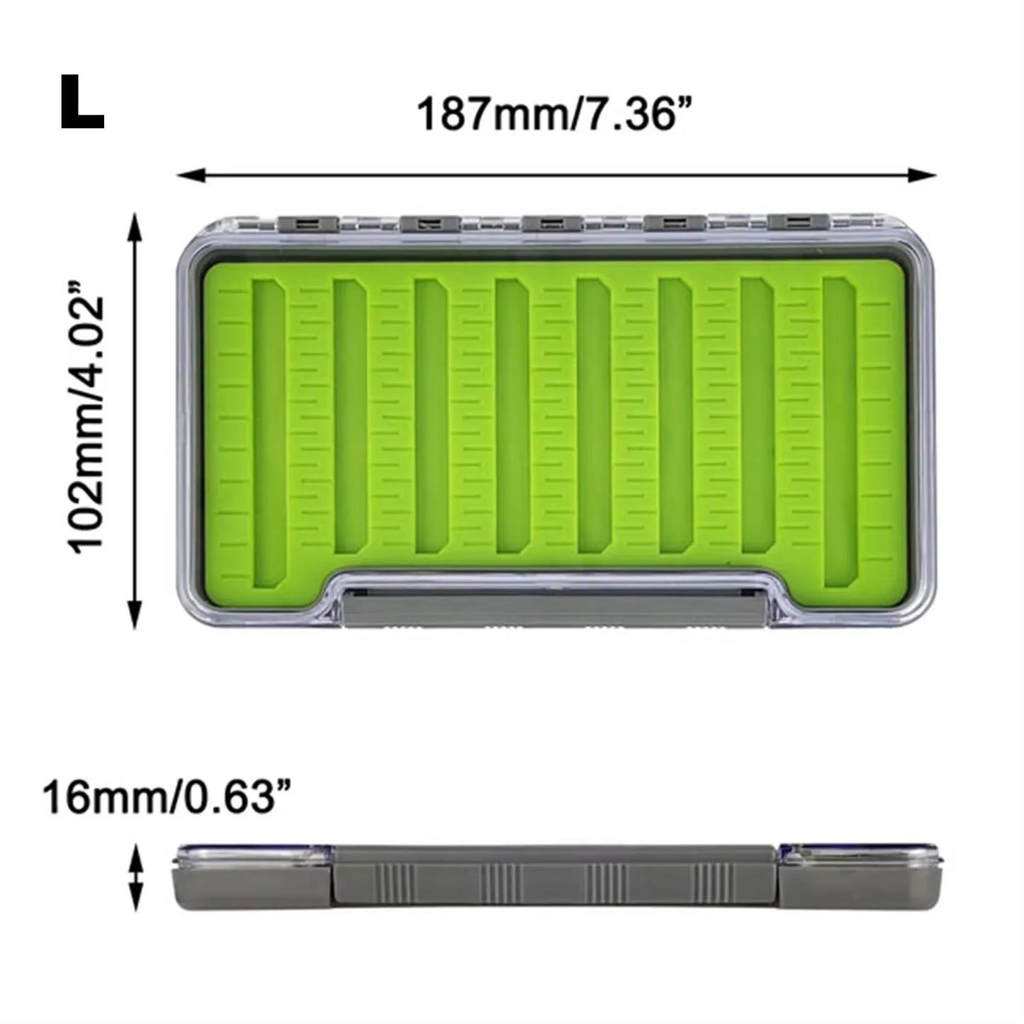 Aventik 100% Waterproof Fly Box Silicone Transparent Fishing Box Fishing Storage