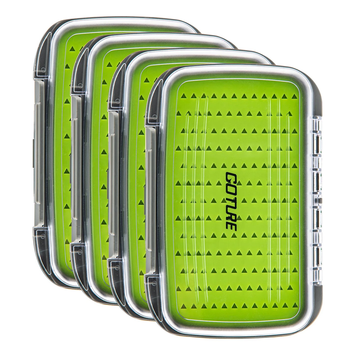 Goture Waterproof Fly Fishing Storage Box – Double-Sided Silicone Insert Tackle Organizer