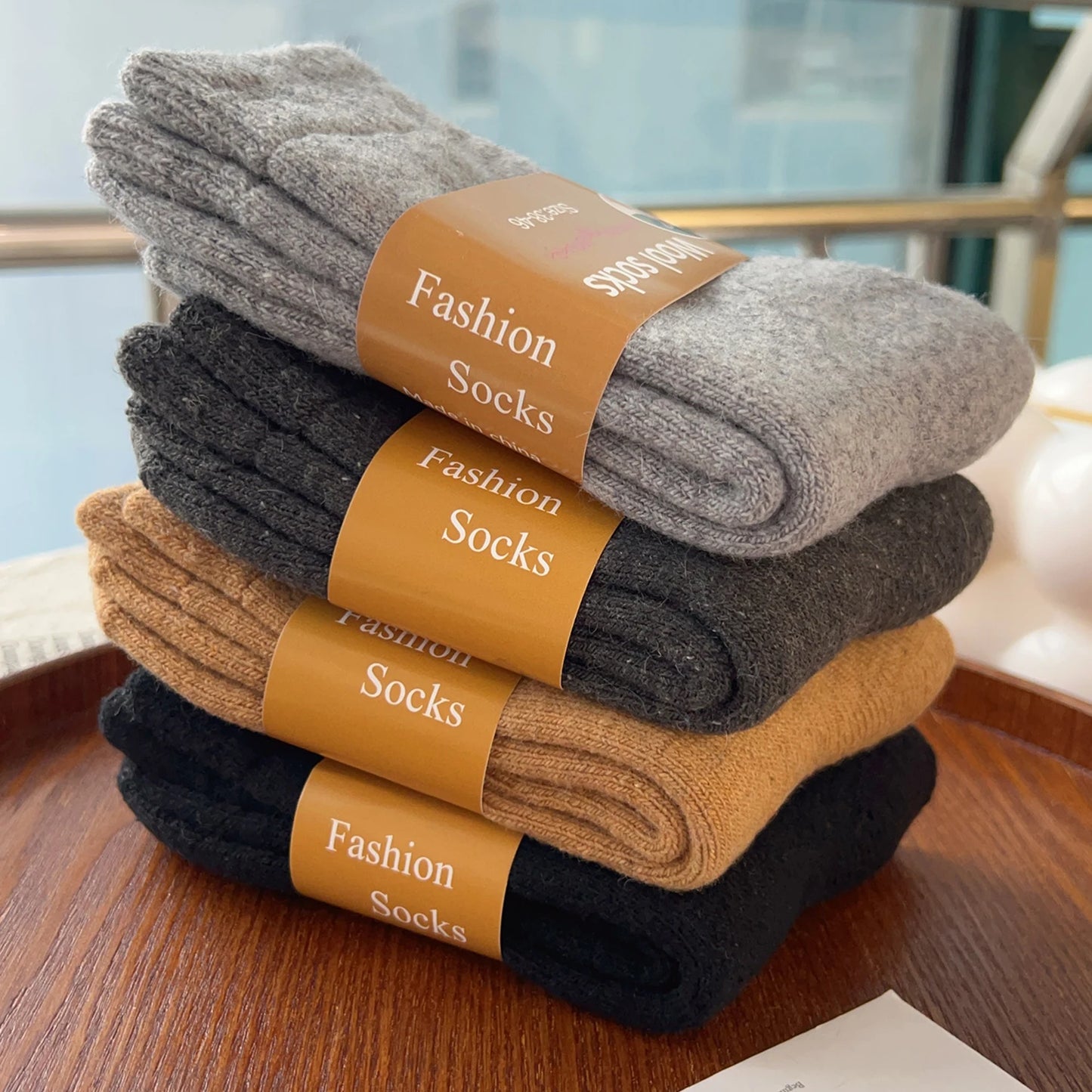 Ultra-Thick Wool Socks for Men – Winter Warmth & Cold Resistance