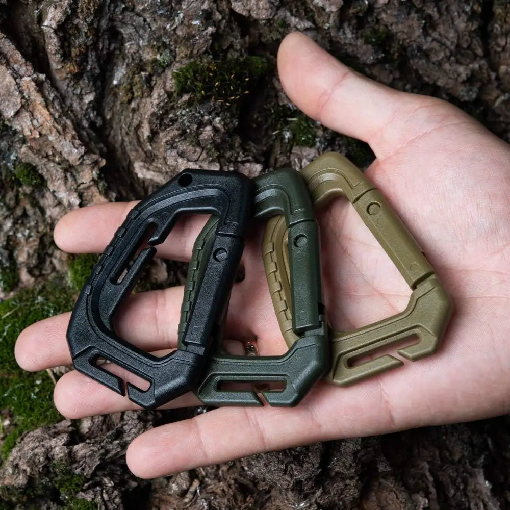 Tactical D-Ring Grimlock Carabiner Clip – Secure MOLLE Attachment for Military & Outdoor Gear