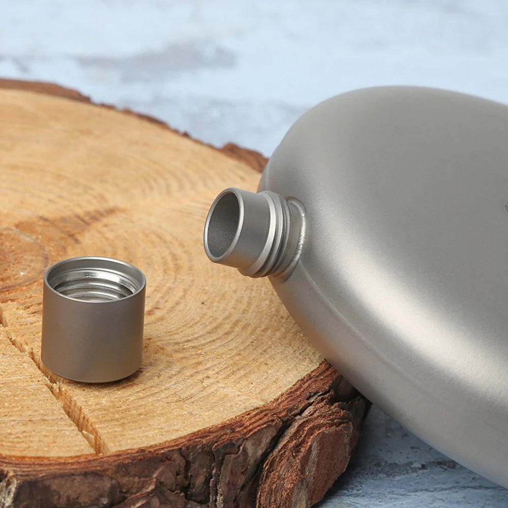 170ml Leakproof Titanium Flask – Perfect for Outdoor Adventures