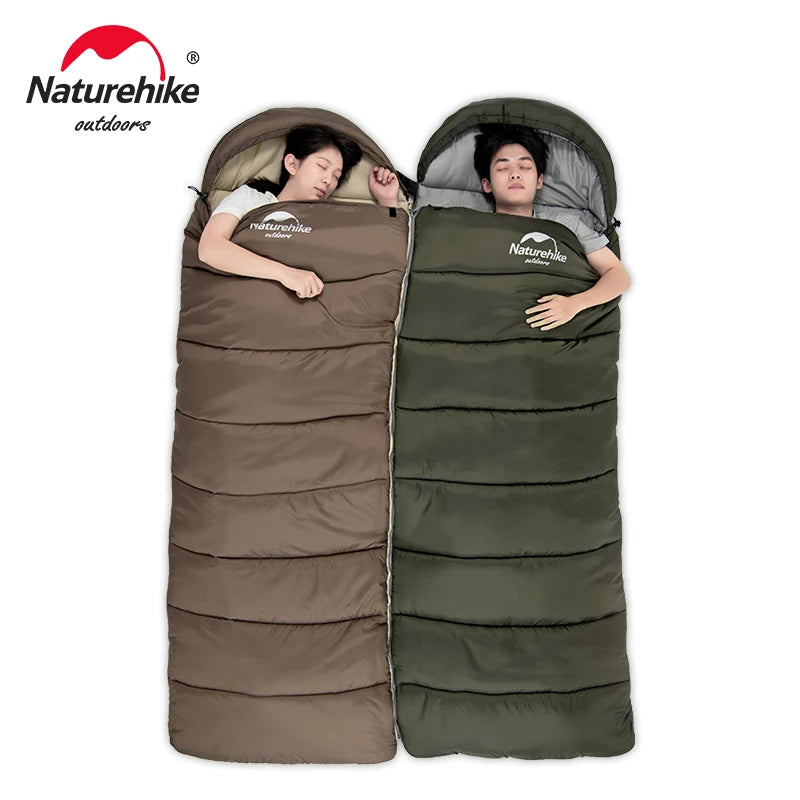 ❄️ Naturehike Ultralight Winter Cotton Sleeping Bag – Spliceable Double Sleeping Bag for Cold Weather Camping