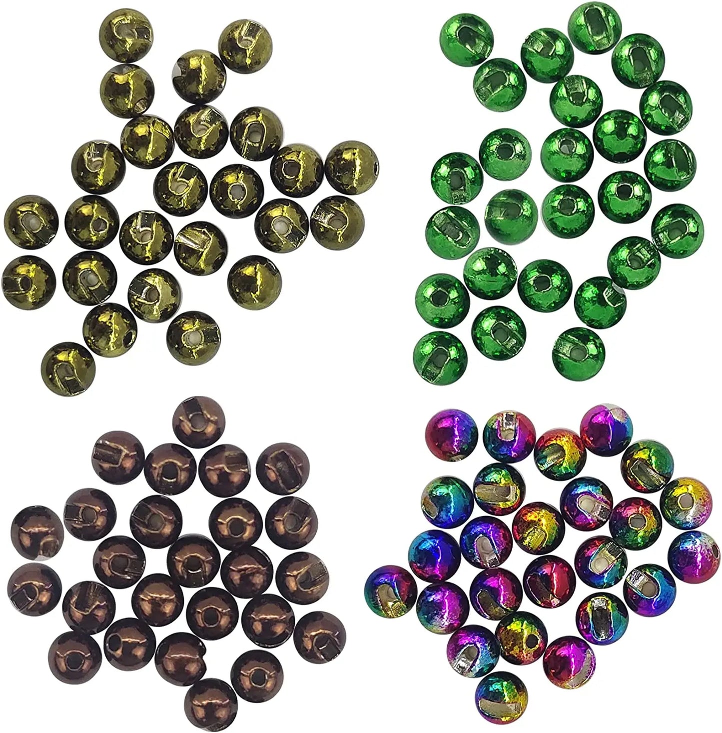 Eupheng 25PC Fly Tying Bead Balls – Nymph Fly Fishing Materials (2.5mm / 3.0mm / 3.5mm / 4.0mm)