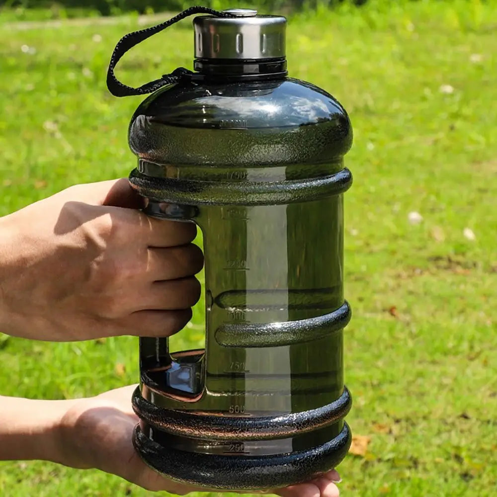 2L Large‑Capacity Bottle -Durable PETG Gallon Water Bottle with Handle & Shaker Function