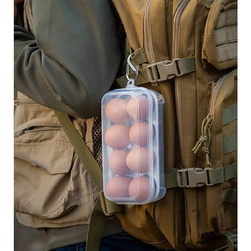 Outdoor Shockproof Egg Storage Box – Portable Camping Egg Tray for Safe Travel
