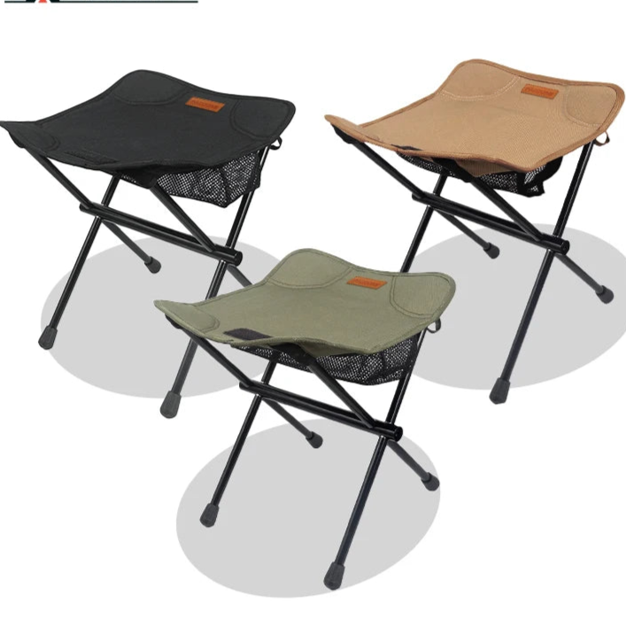 Outdoor Portable Folding Stool – Lightweight Aluminum Alloy Mini Chair with Storage