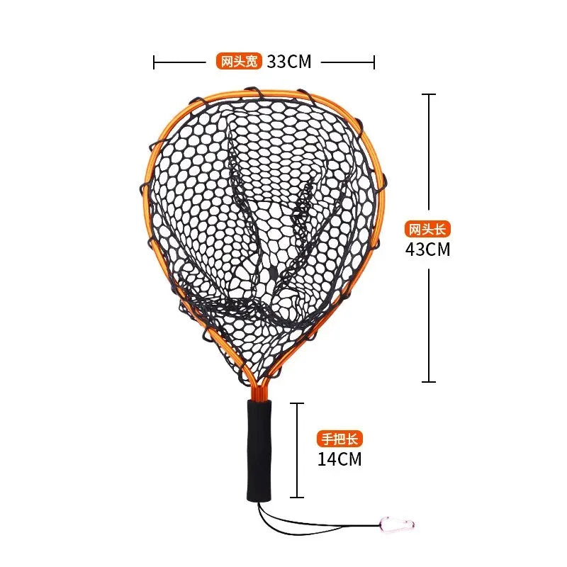 Ultralight Aluminum Alloy Frame • Silicone Wear-Resistant Mesh • Ideal for Fly Fishing