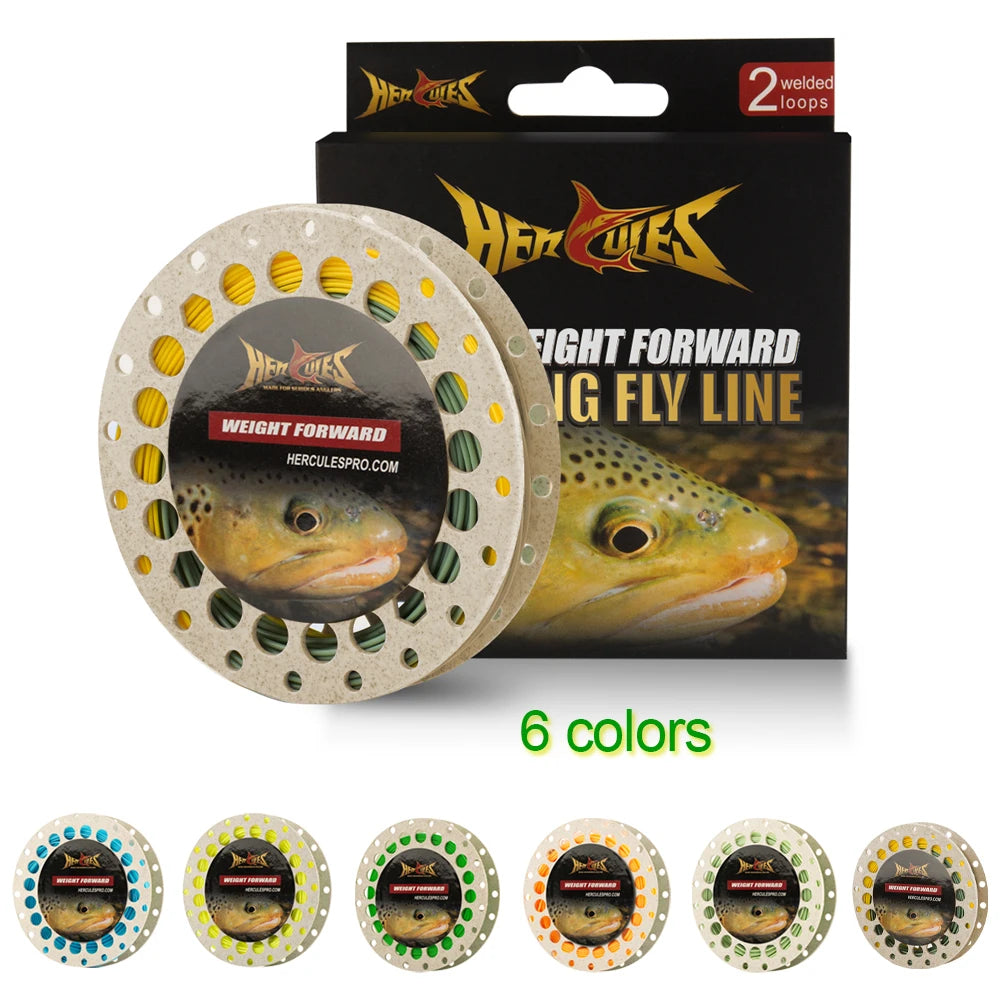 HERCULES Fly Fishing Line – Floating Weight Forward (WF) with Double Welded Loops