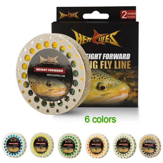 HERCULES Fly Fishing Line – Floating Weight Forward (WF) with Double Welded Loops
