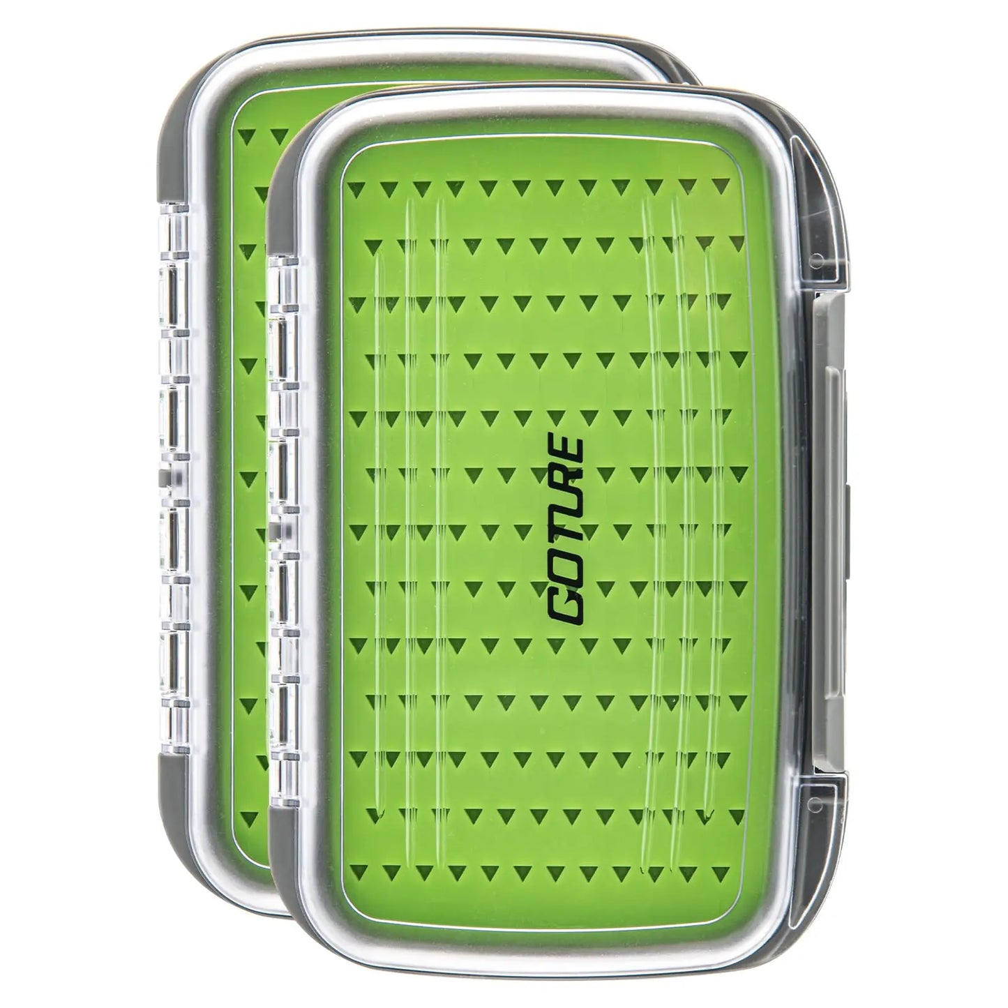 Goture Waterproof Fly Fishing Storage Box – Double-Sided Silicone Insert Tackle Organizer