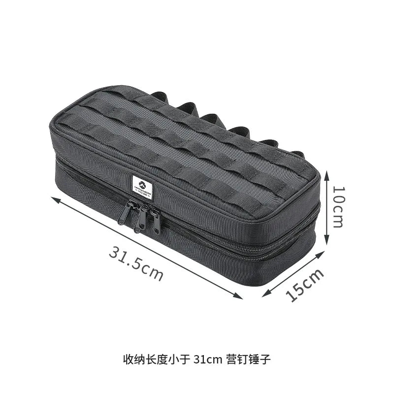 Campingmoon BG-30 Small Camping Tools Storage Bag – Double Layer Tent Gear Handbag