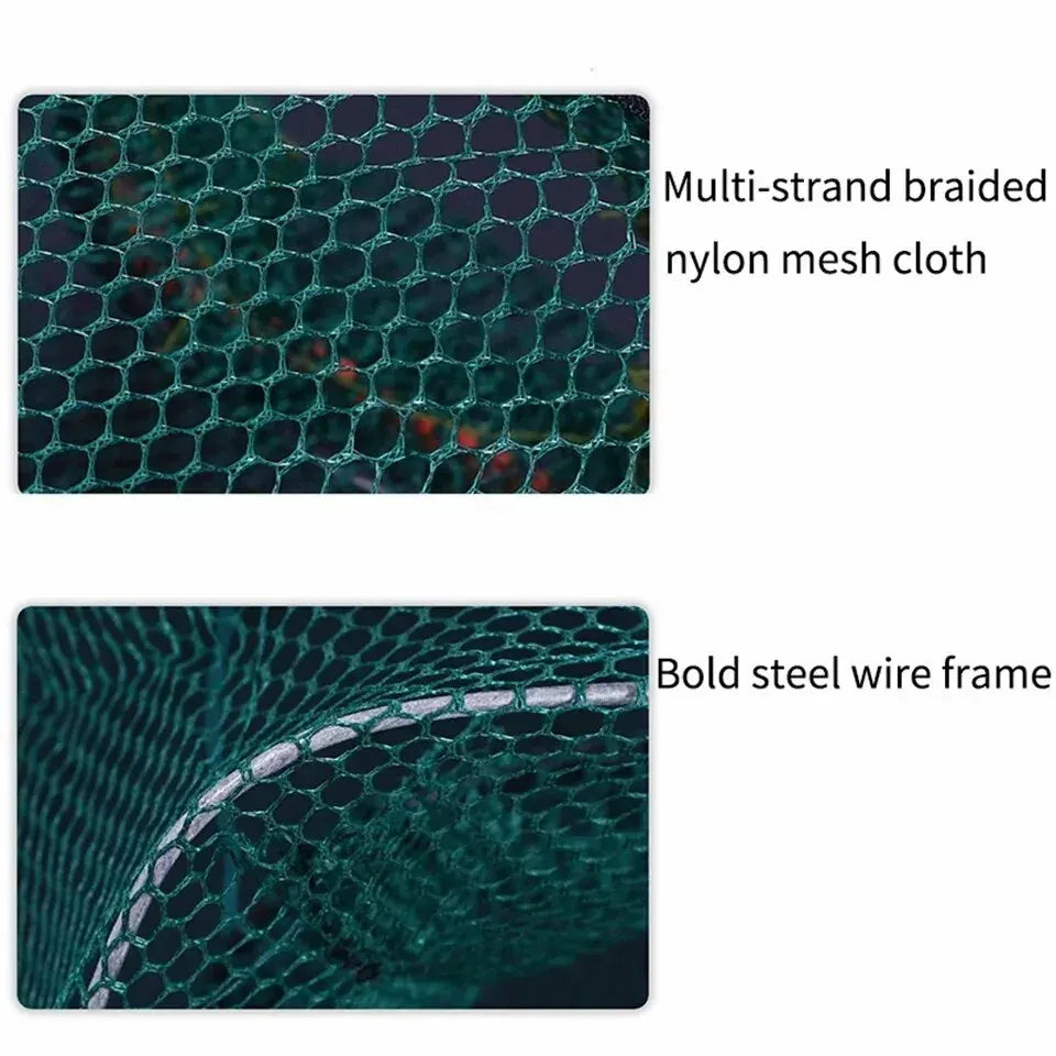 Collapsible Cast Net - Durable Nylon Mesh | Fine Trap for Crab, Shrimp &amp; Crayfish