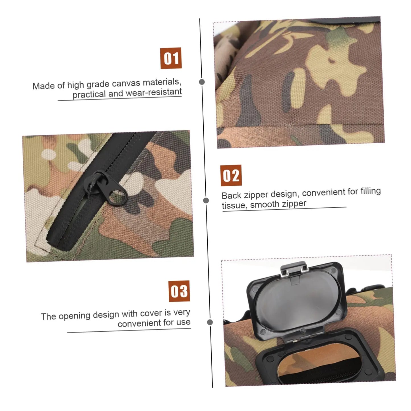 Oxford Cloth Outdoor Wet Wipes Bag - Portable Dispenser | Hangable Design | Perfect for Travel & Everyday Use