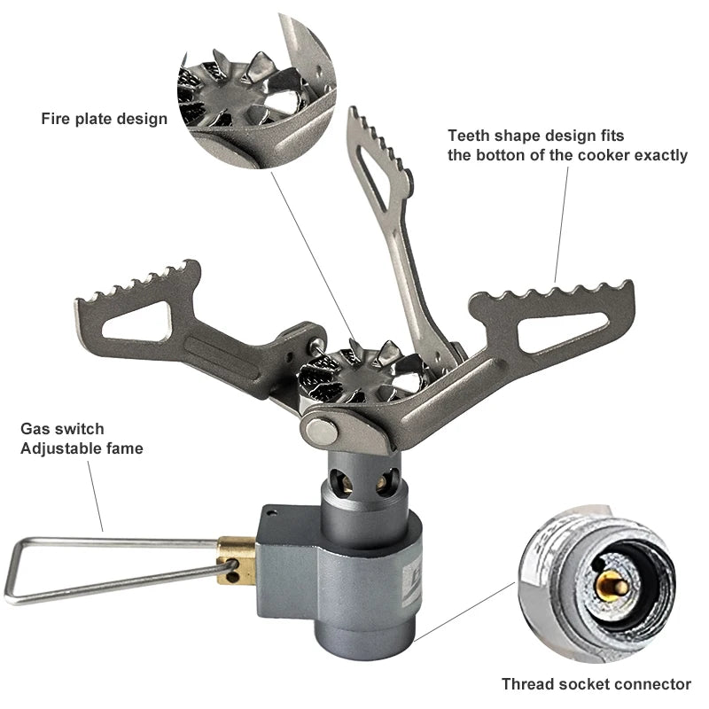 BRS Ultralight Titanium Gas Stove – Featherweight Power for Outdoor Cooking