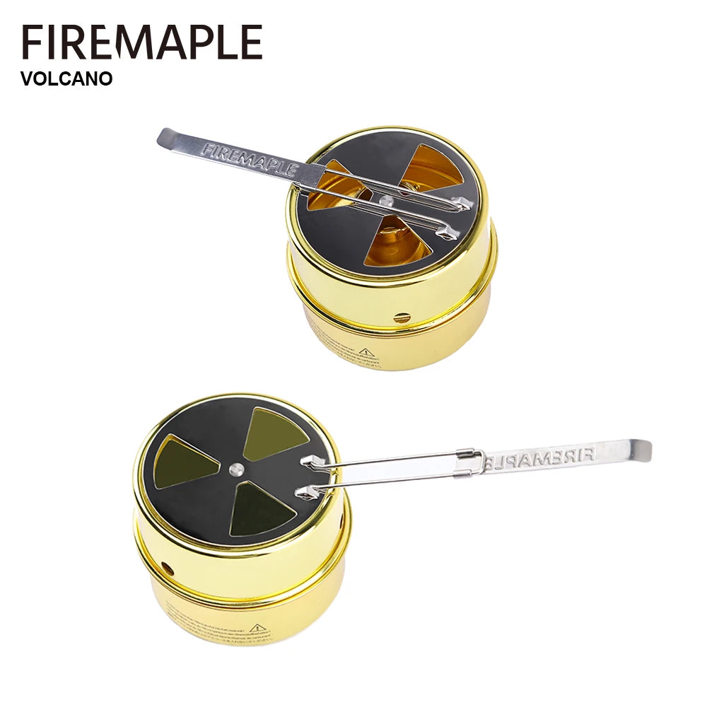 FireMaple Volcano Liquid Alcohol Stove -Portable Lightweight Alcohol Burner for Camping, Hiking & Outdoor Adventures